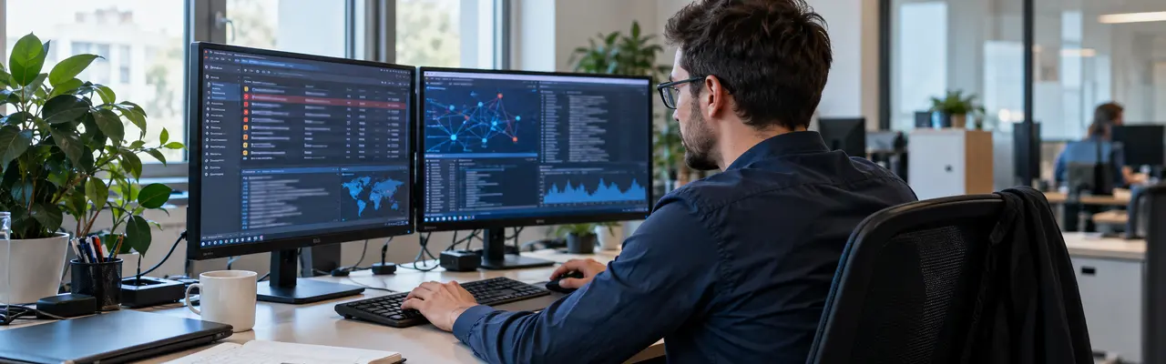 Spécialiste analysant les événements de sécurité d’un système informatique